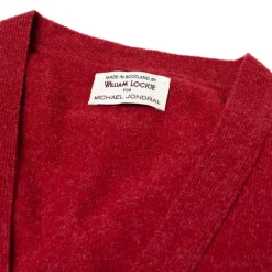 William Lockie Cardigan "Leven Cardigan" Made Of Geelong Lambswool - 2 Ply