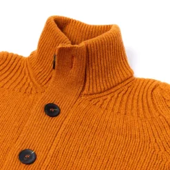 William Lockie Cardigan "Lomond Knit-Bomber" In 4 Ply Geelong Lambswool