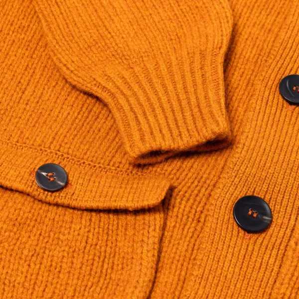 William Lockie Cardigan "Lomond Knit-Bomber" In 4 Ply Geelong Lambswool
