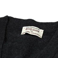 William Lockie Cardigan "Oxton Cardigan" Made Of Fine Scottish 1 Ply Cashmere