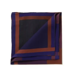 Simonnot-Godard Checked Pocket Square "Nouveau Tartan 1972" In Pure Cotton