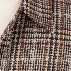 De Petrillo Checked Sports Jacket "Shirt Pocket" Made Of Pure Wool By Fe