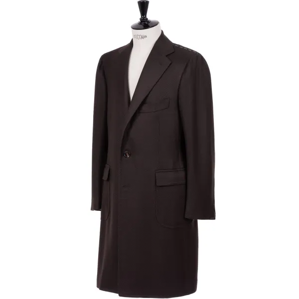 Cesare Attolini Coat "Capodimonte" From Scottish Lambswool And Cashmere - Pure Handwor
