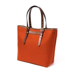 Felisi Cotton Canvas And Saddle Leather Bag 