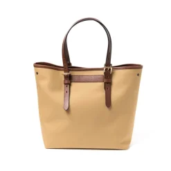 Felisi Cotton Canvas And Saddle Leather Bag 