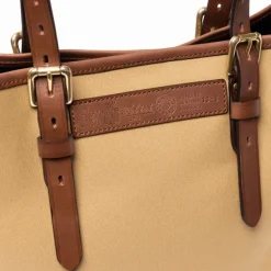 Felisi Cotton Canvas And Saddle Leather Bag 