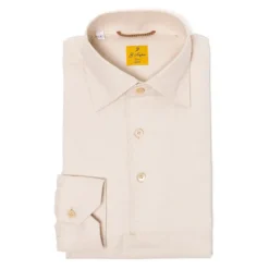 G. Inglese Cream-Colored Polo Shirt "Mastroianni" Made Of Pure Cotton -