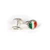 Barbarulo Napoli Cufflinks "Le Royal Italy" Made Of Sterling Silver - Purely Handcrafted