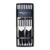 Albert Thurston Dark Blue And White Striped Suspenders To Button