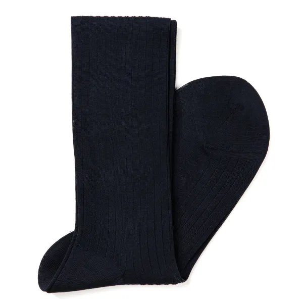 Sozzi Dark Blue Stockings "Fil D'Ecosse" Made Of Cotton