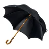 Maglia Dark Blue Striped Umbrella "Traveler" With Bamboo Handle