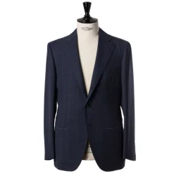 Cesare Attolini Dark Blue Suit "Magistrale" Made Of English High Twist Wool - Purely H