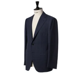 Cesare Attolini Dark Blue Suit "Magistrale" Made Of English High Twist Wool - Purely H