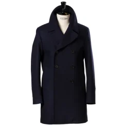 Sealup Dark Blue Wool Pea Coat "Genova"