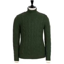 Di Poldo Delle Alpi Torino" Turtleneck Sweater In Pure Cariaggi Cashmere - Hand