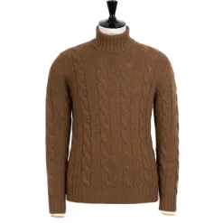 Di Poldo Delle Alpi Torino" Turtleneck Sweater In Pure Cariaggi Cashmere - Hand