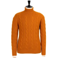 Di Poldo Delle Alpi Torino" Turtleneck Sweater In Pure Cariaggi Cashmere - Hand