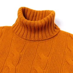 Di Poldo Delle Alpi Torino" Turtleneck Sweater In Pure Cariaggi Cashmere - Hand