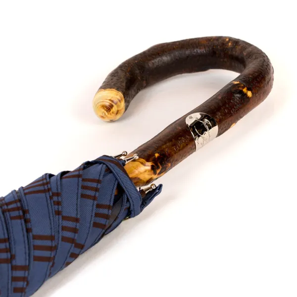 Maglia Denim Blue Umbrella With Wooden Handle