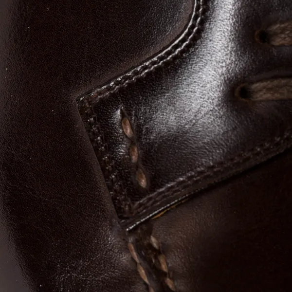 Saint Crispin's Derby "Split Toe Apron" Made From Brown Calfskin - Purely Handcrafted
