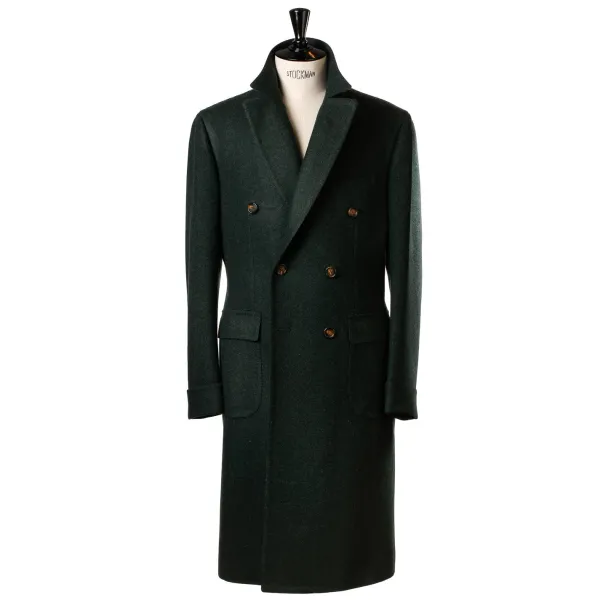 Cesare Attolini Double Breasted Coat "Spettacolo" Made Of Finest Merino Lambswool - Pu