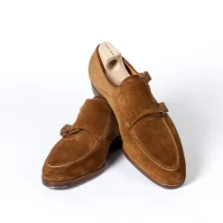 Saint Crispin's Double Monk "Apron" Made Of Light Brown Calfskin