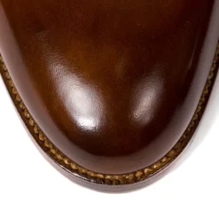 Saint Crispin's Double Monk In Light Brown Calfskin - Purely Handcrafted