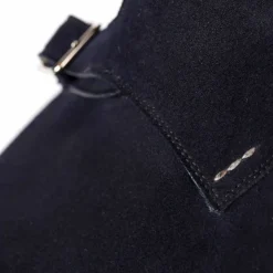 Saint Crispin's Double Monk Made Of Dark Brown Suede - Purely Handcrafted