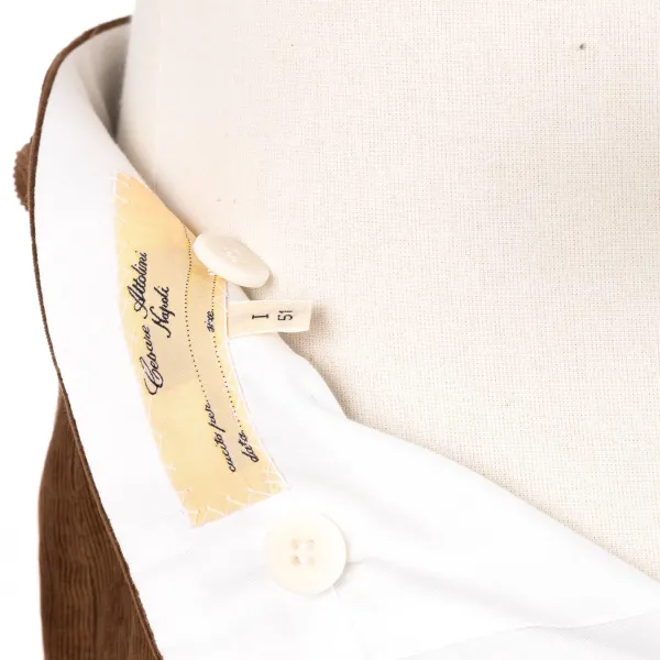 Cesare Attolini Double-Breasted Fine Corduroy Suit "Lusso Nel Paese" Made Of Original