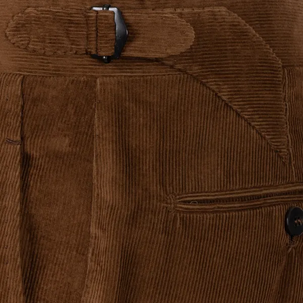 Cesare Attolini Double-Breasted Fine Corduroy Suit "Lusso Nel Paese" Made Of Original