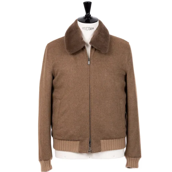 Cesare Attolini Down Jacket "Bomber Di Lusso" In Pure Cashmere - Handmade