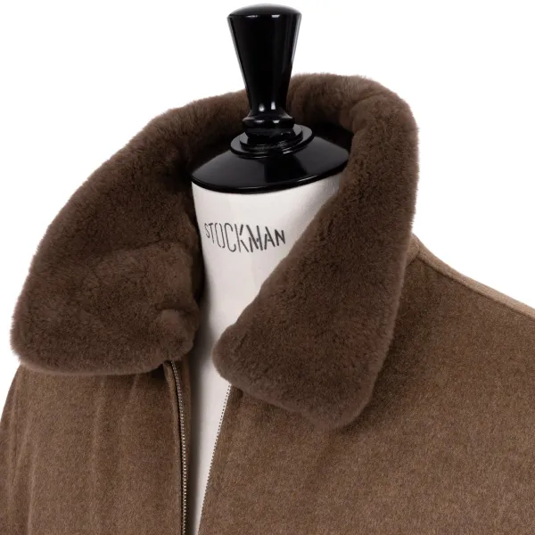 Cesare Attolini Down Jacket "Bomber Di Lusso" In Pure Cashmere - Handmade