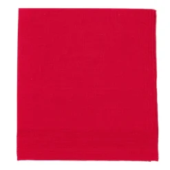 Simonnot-Godard Duras Rouge Pocket Square Made Of Linen And Cotton