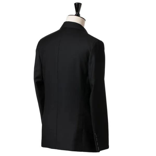 De Petrillo English Wool Blend Tuxedo "Mixed Barathea" - Handmade