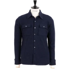 Fedeli Exclusive For Michael Jondral: Knitted Shirt "Corviglia" In Pure Cashm