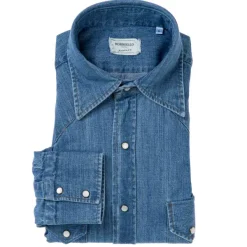 Borriello Exclusive For Michael Jondral: Japanese Cotton Denim Shirt "Italian We