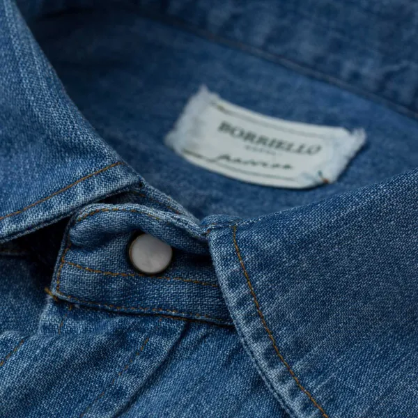 Borriello Exclusive For Michael Jondral: Japanese Cotton Denim Shirt "Italian We