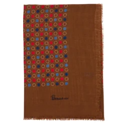 Petronius Exclusive For Michael Jondral: Carree Scarf "Palline E Cerchi" In Wool