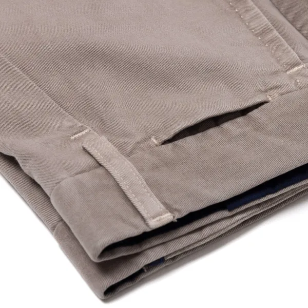 Rota Sport Exclusive For Michael Jondral: Greige Pants "Soft-Chino" In A Cotton M