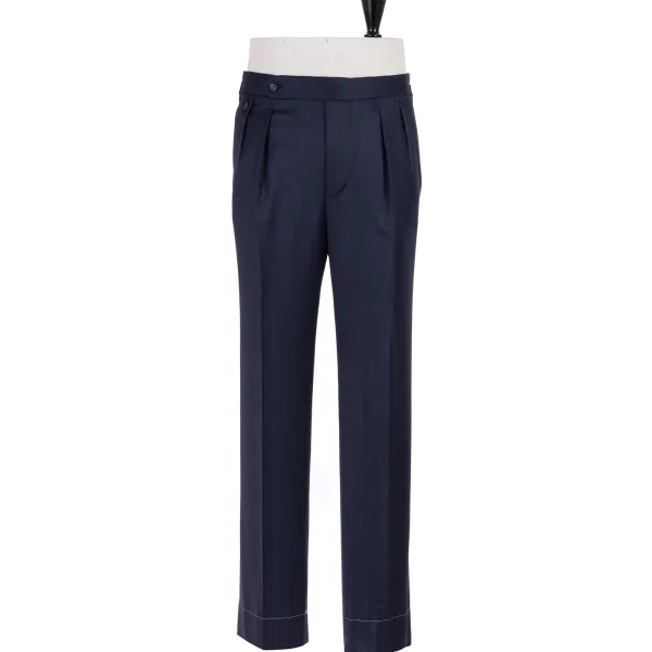Rota Sartorial Exclusive For Michael Jondral: Trousers "New York" With Two Pleats - R