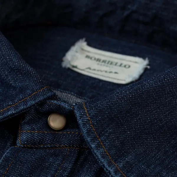 Borriello Exclusive For Michael Jondral: Japanese Cotton Denim Shirt "Italian We