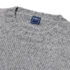 Fedeli Exclusive To Michael Jondral: Flannel Grey 4-Ply Piuma Cashmere Sweate