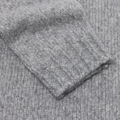 Fedeli Exclusive To Michael Jondral: Flannel Grey 4-Ply Piuma Cashmere Sweate