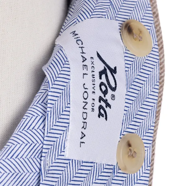 Rota Sartorial Exclusive To Michael Jondral: Sand Brown Pants In A Wool Flannel - Rot
