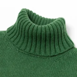 Fedeli Exclusive To Michael Jondral: Green Scottish 4-Ply Cashmere Turtleneck