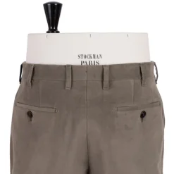 Rota Sartorial Exclusive To Michael Jondral: Khaki Green Trousers In English Cotton M