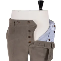 Rota Sartorial Exclusive To Michael Jondral: Khaki Green Trousers In English Cotton M