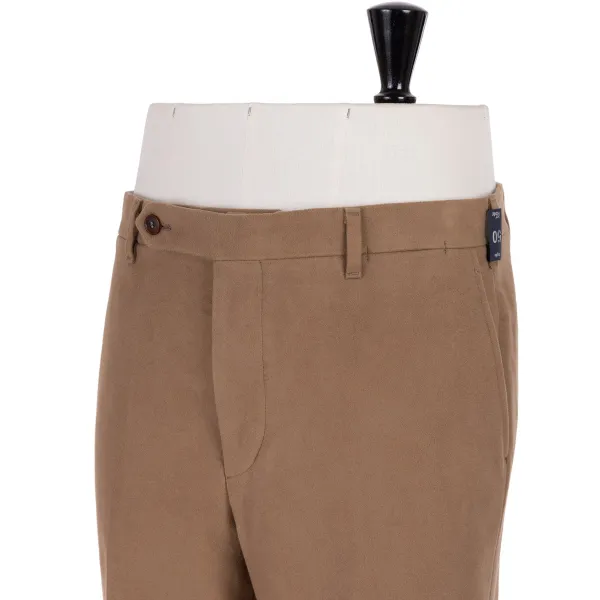 Rota Sartorial Exclusive To Michael Jondral: Light Brown English Cotton Moleskin Trou
