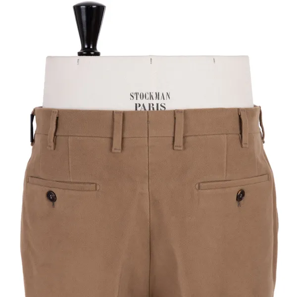 Rota Sartorial Exclusive To Michael Jondral: Light Brown English Cotton Moleskin Trou