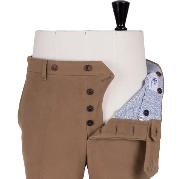 Rota Sartorial Exclusive To Michael Jondral: Light Brown English Cotton Moleskin Trou
